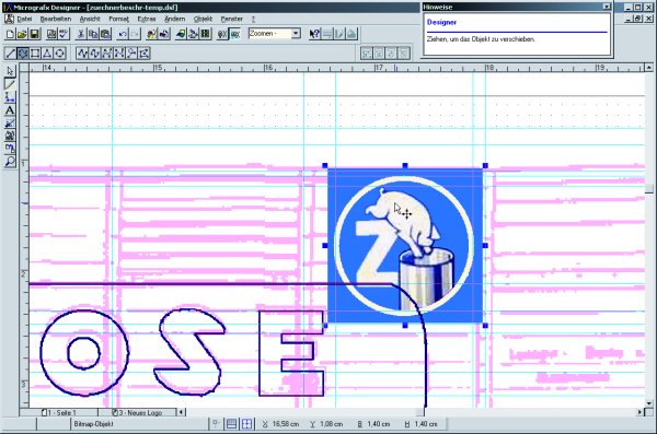 Screenshot vom Schwein-in-die-Dose-Logo in Designer